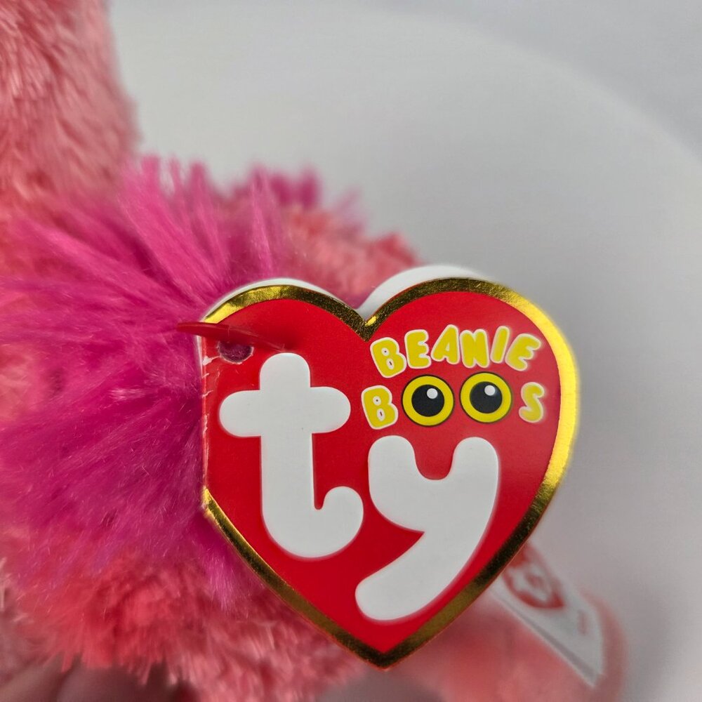 NWT Ty Beanie Boos Gilda the Flamingo 6" Size Plush - Picture 6 of 9